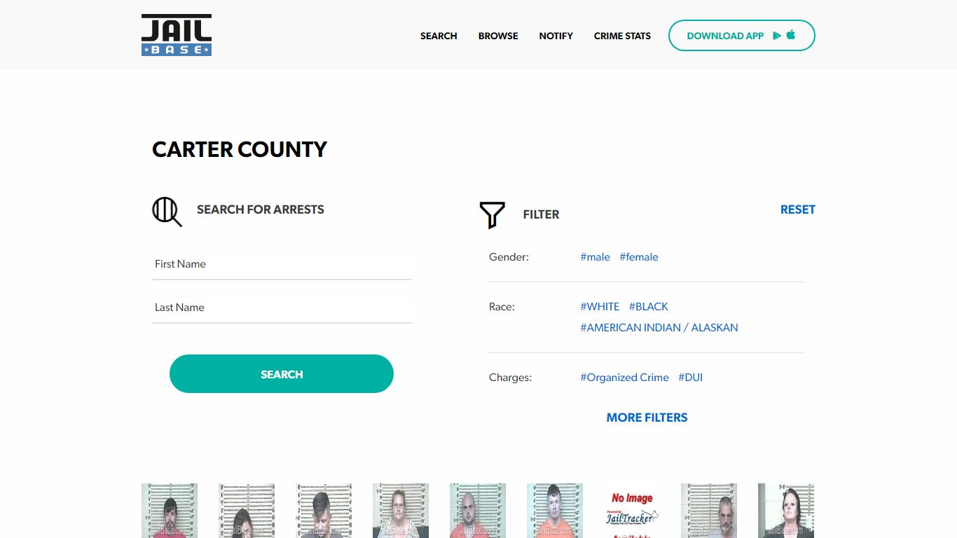 Carter County Jail Inmate Search and Mugshots | JailBase